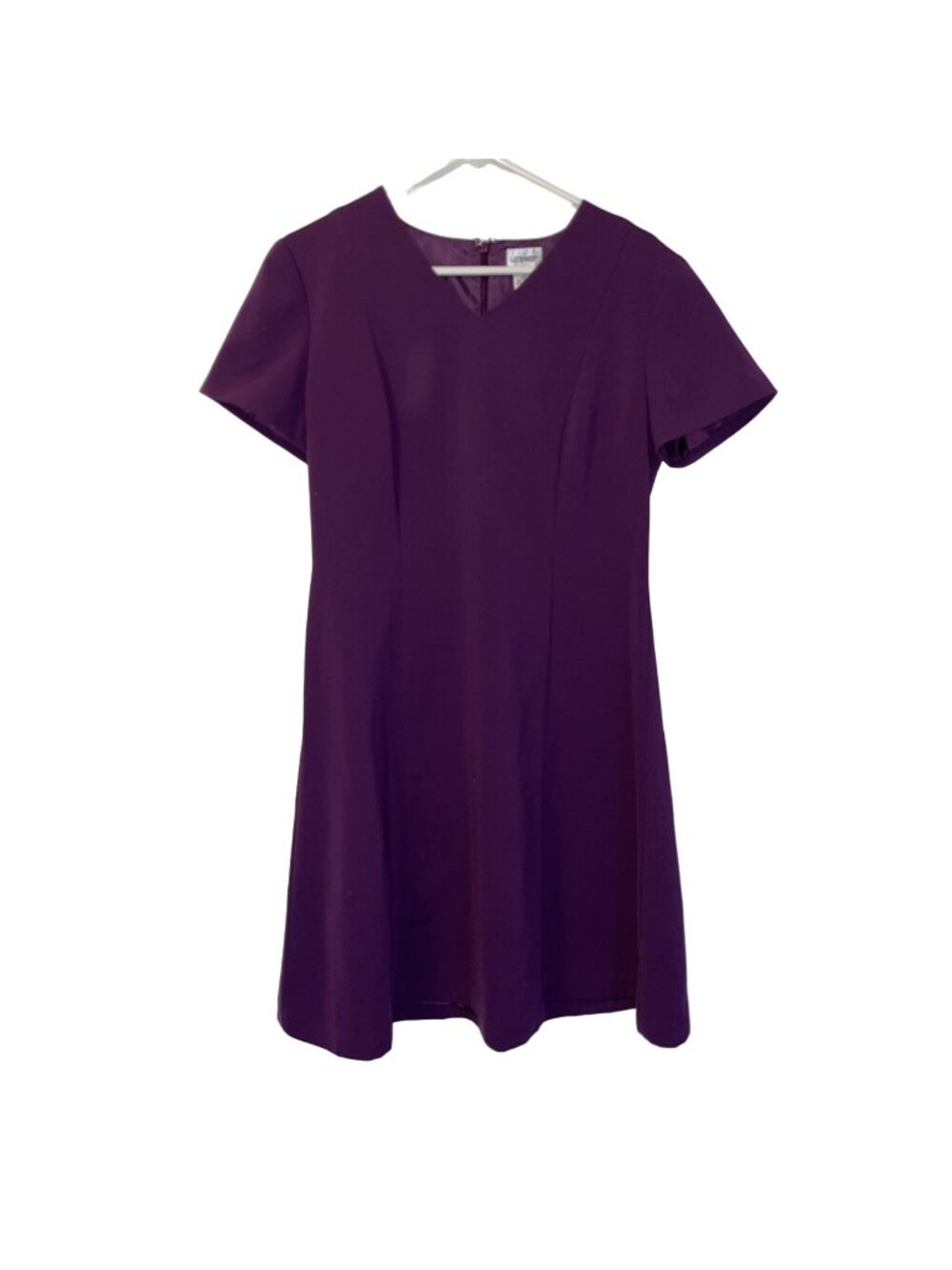 Liz Baker Womens Purple Short Sleeve Dress Size 10
